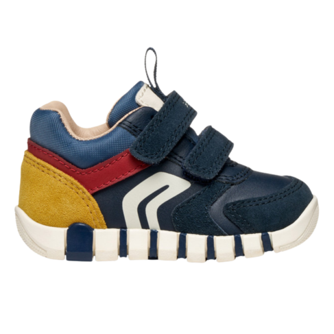Geox B Iupidoo Navy/Dk Red (Toddler 4.5)