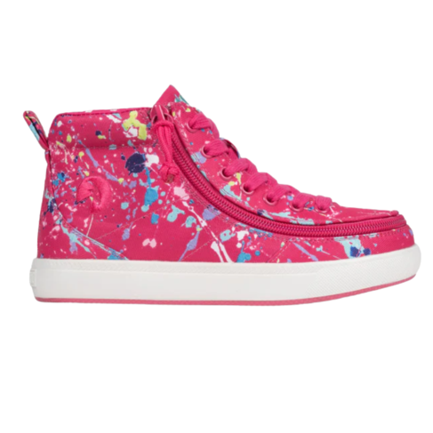 Billy Footwear Classic WDR II High Sasha's Splatter Pink
