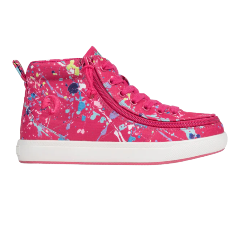 Billy Footwear Billy Classic WDR II High Sasha's Splatter Pink