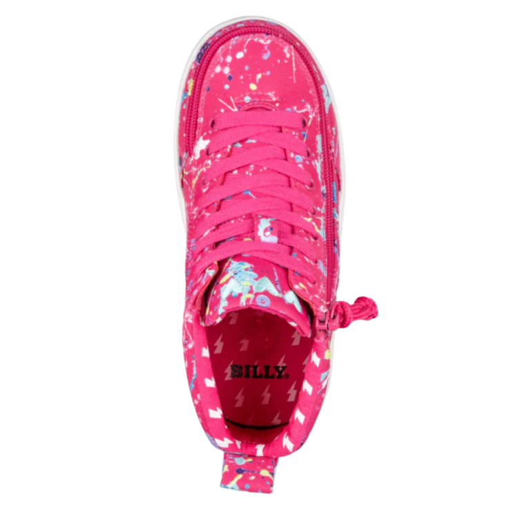 Billy Footwear Billy Classic WDR II High Sasha's Splatter Pink