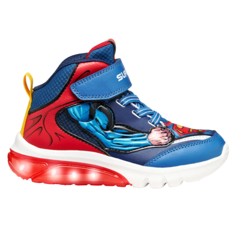 Geox J Ciberdron Mid Blue/Red