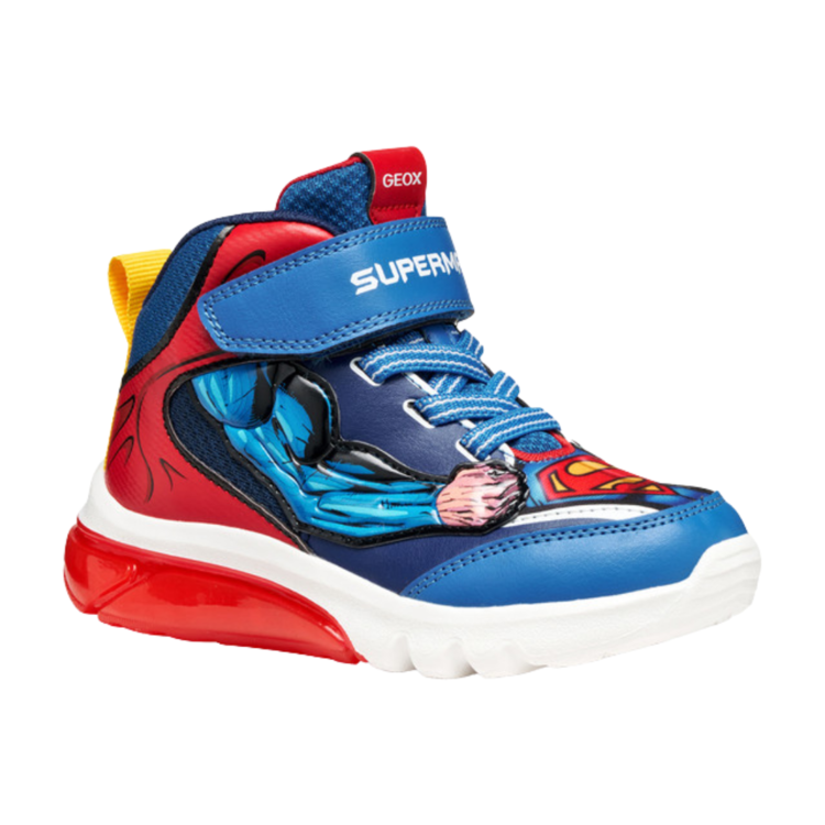 Geox Geox J Ciberdron Mid Blue/Red