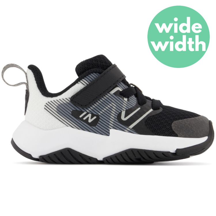 New Balance New Balance Toddler Rave Run v2 Black/White (Extra Wide)
