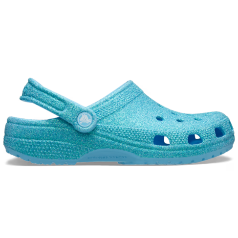Crocs Classic Iridescent Glitter Clog Tinted Glass