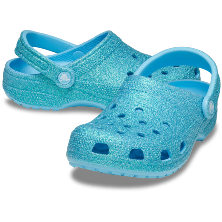 Crocs Crocs Classic Iridescent Glitter Clog Tinted Glass