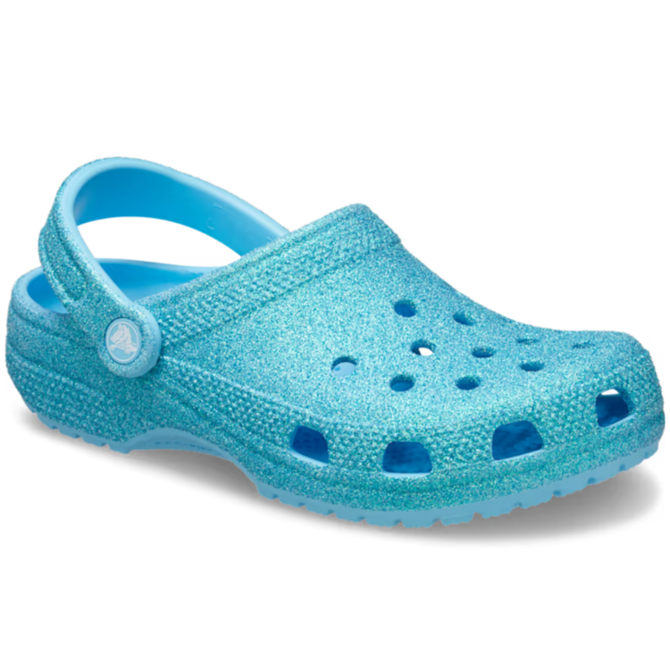 Crocs Crocs Classic Iridescent Glitter Clog Tinted Glass