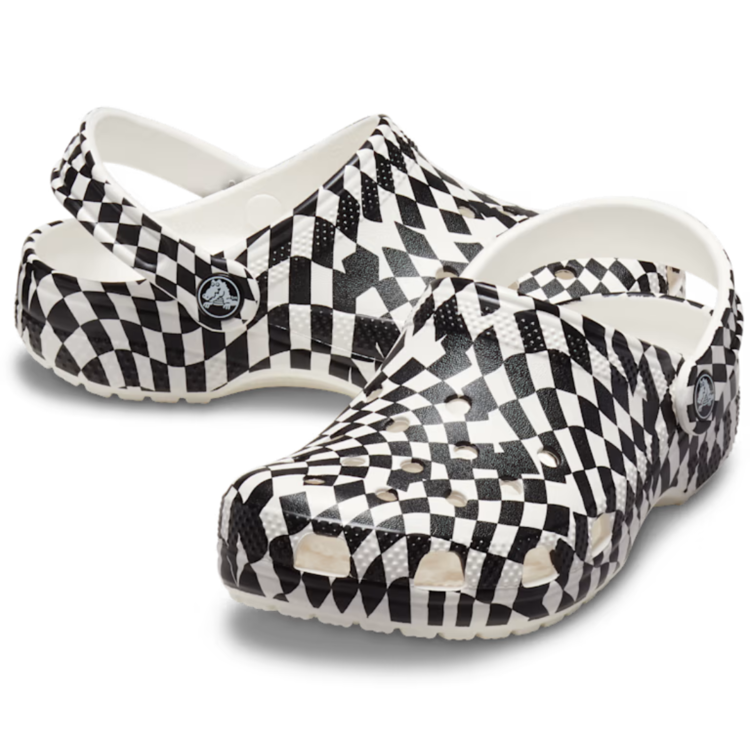 Crocs Crocs Warped Checker Clog White/Black