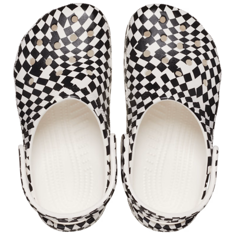 Crocs Crocs Warped Checker Clog White/Black