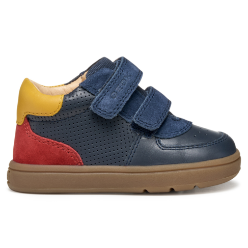 Geox B Biglia Navy/Red (Toddler 4.5)