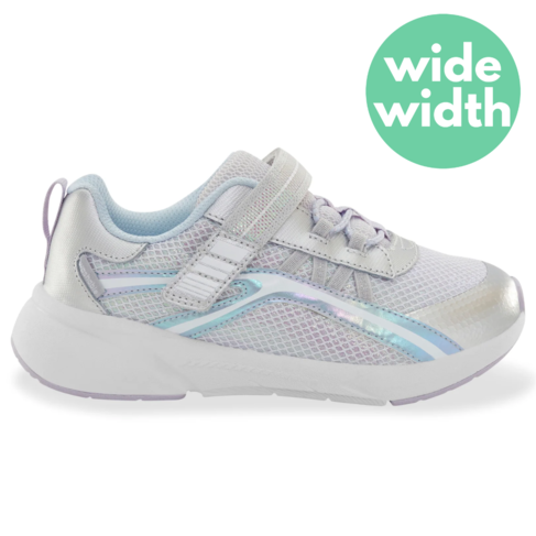 Stride Rite M2P Journey 3.0 Adaptable Silver Sparkle (Extra Wide)