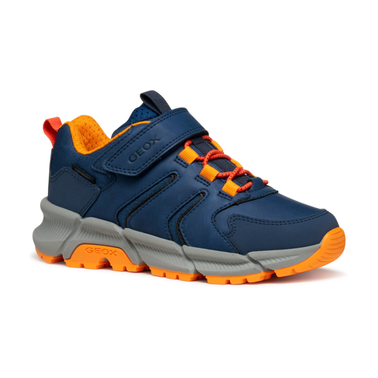 Geox Geox J Flexyper Plus Low ABX Denim/Orange