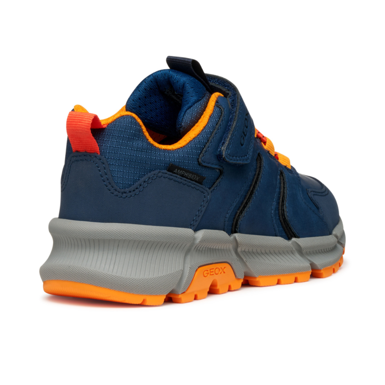 Geox Geox J Flexyper Plus Low ABX Denim/Orange