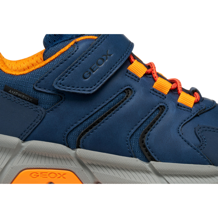 Geox Geox J Flexyper Plus Low ABX Denim/Orange