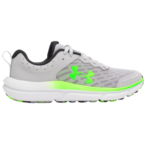 Under Armour GS Assert 10 Mod Grey/Hyper Green. (Youth 4.5)