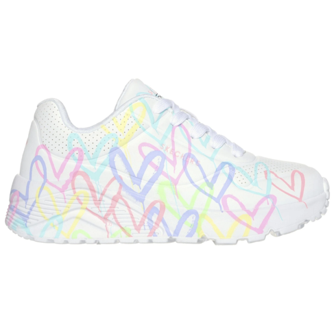 Skechers Uno Lite Spread The Love White/Pink/Turquoise