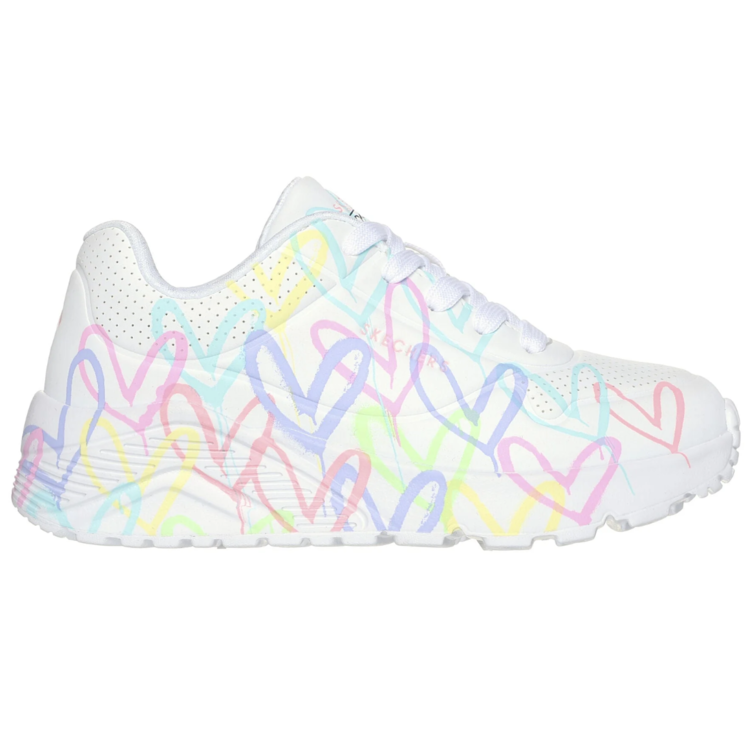 Skechers Skechers Uno Lite Spread The Love White/Pink/Turquoise
