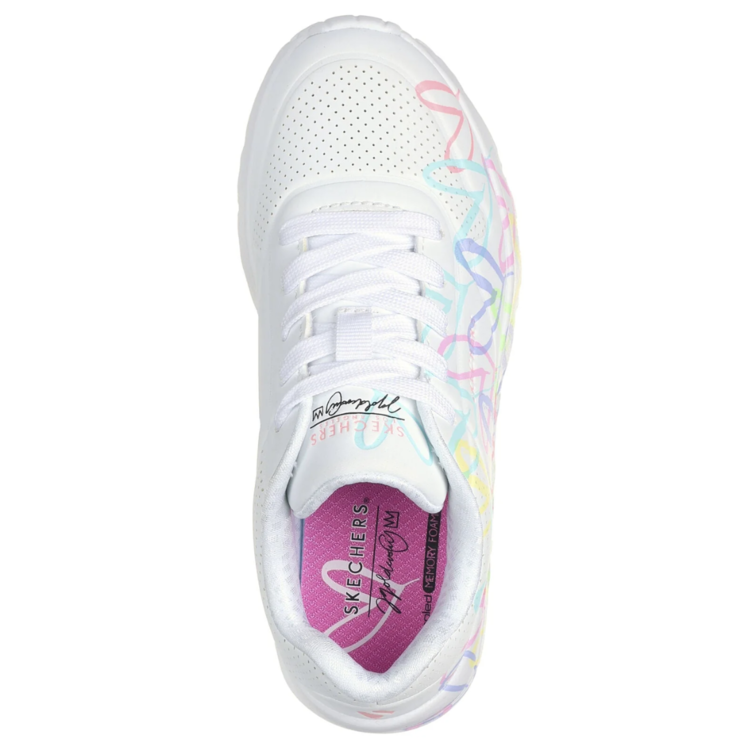 Skechers Skechers Uno Lite Spread The Love White/Pink/Turquoise