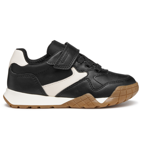Geox J Rann Black/Lt Ivory