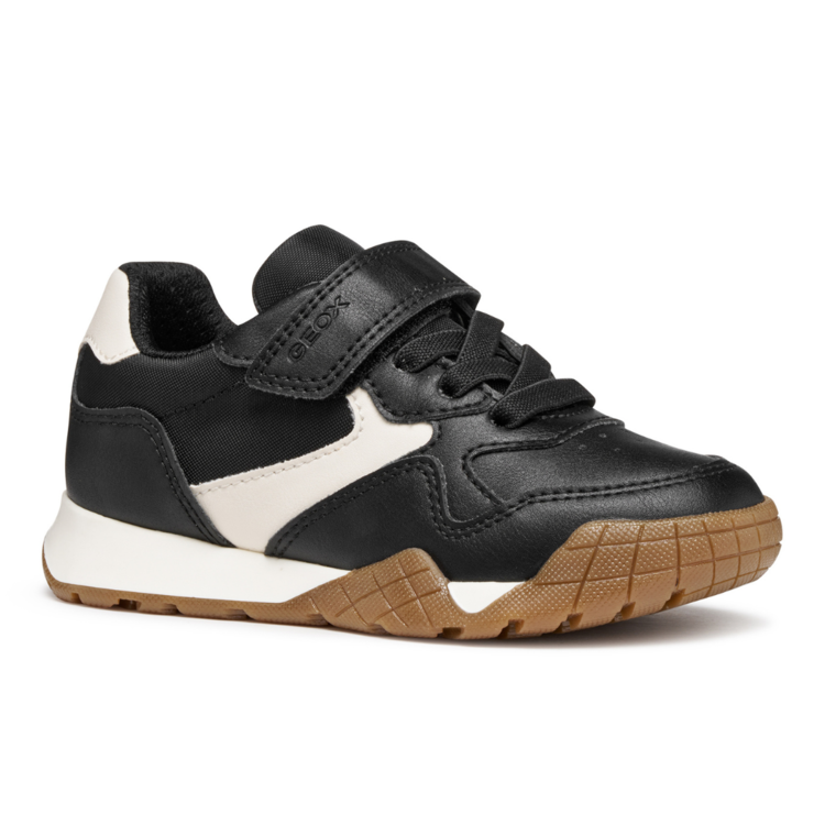 Geox Geox J Rann Black/Lt Ivory