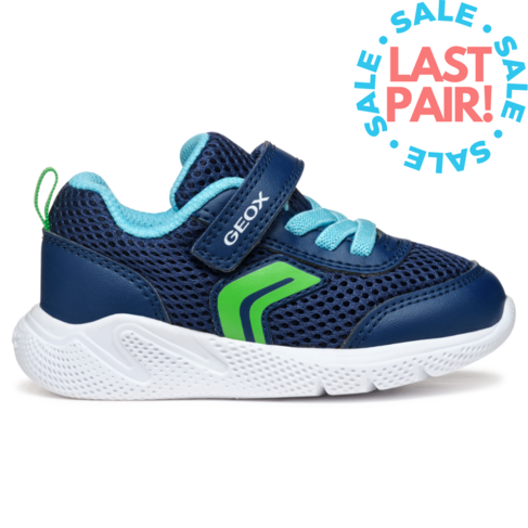 Geox B Sprintye Navy/Lt Green (Toddler 5.5)