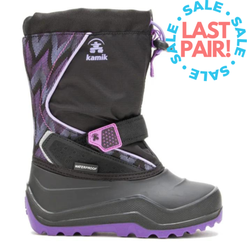 Kamik SnowfallP 2 Black/Purple (Youth 5)
