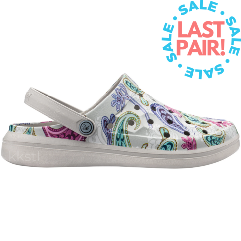 Joybees Women's Varsity Paisley/Lt Grey (Size 10)