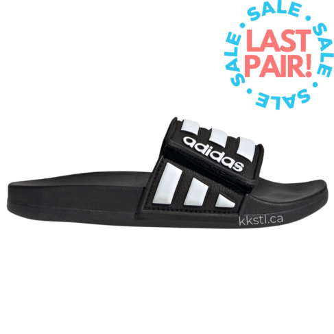 Adidas Adilette Comfort Adj Black/White (Child 3)