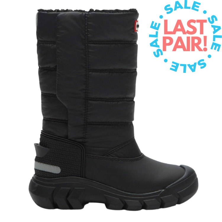 Hunter Hunter Kids Intrepid Tall Snow Boot Black