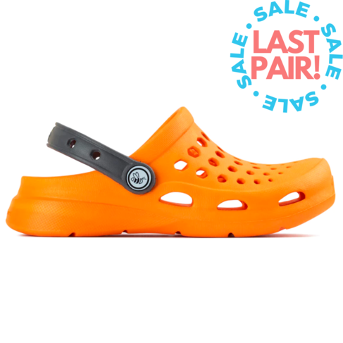 Joybees Kids' Active Clog Burnt Orange/Charcoal (Toddler 4/5)