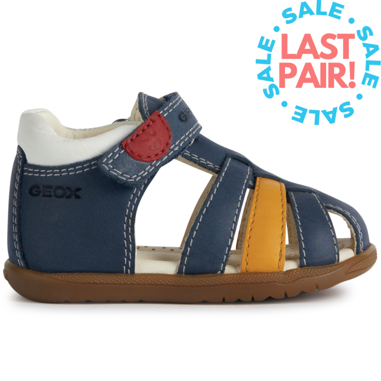 Geox Geox B Macchia Sandal Navy/Dk Yellow