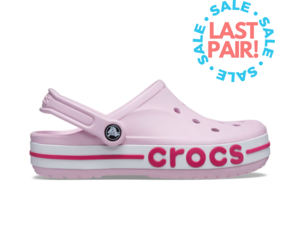 Crocs Bayaband Clogs Pink Crocs With White Stripe Crocs Baya Band