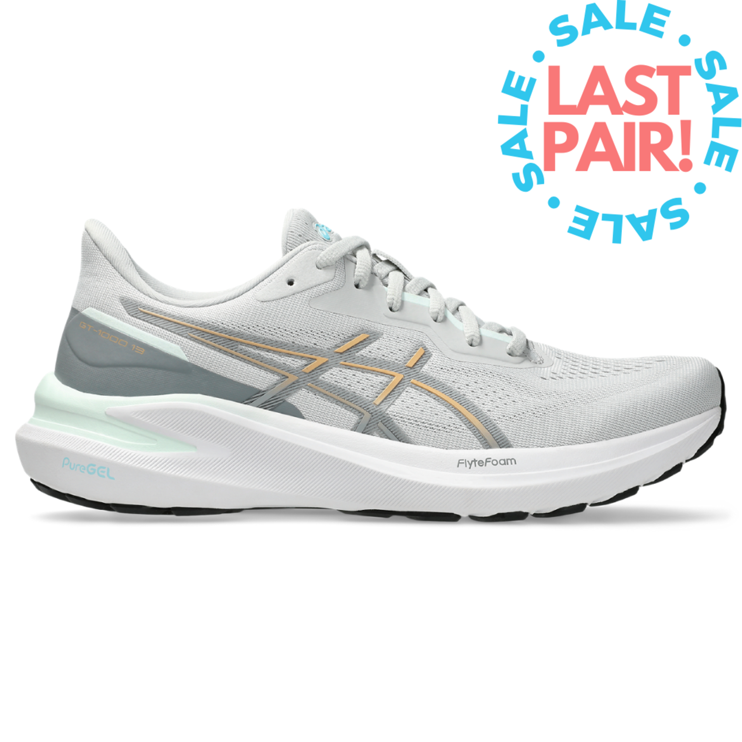 Asics Women's GT-1000 13 Concrete/Champagne - Kiddie Kobbler St