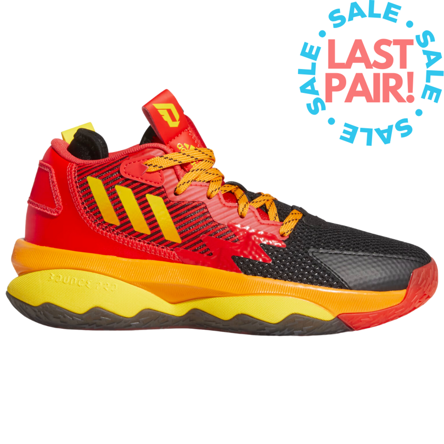 Adidas Dame 8 Mr. Incredible Red/TmYel - Kiddie Kobbler St Laurent