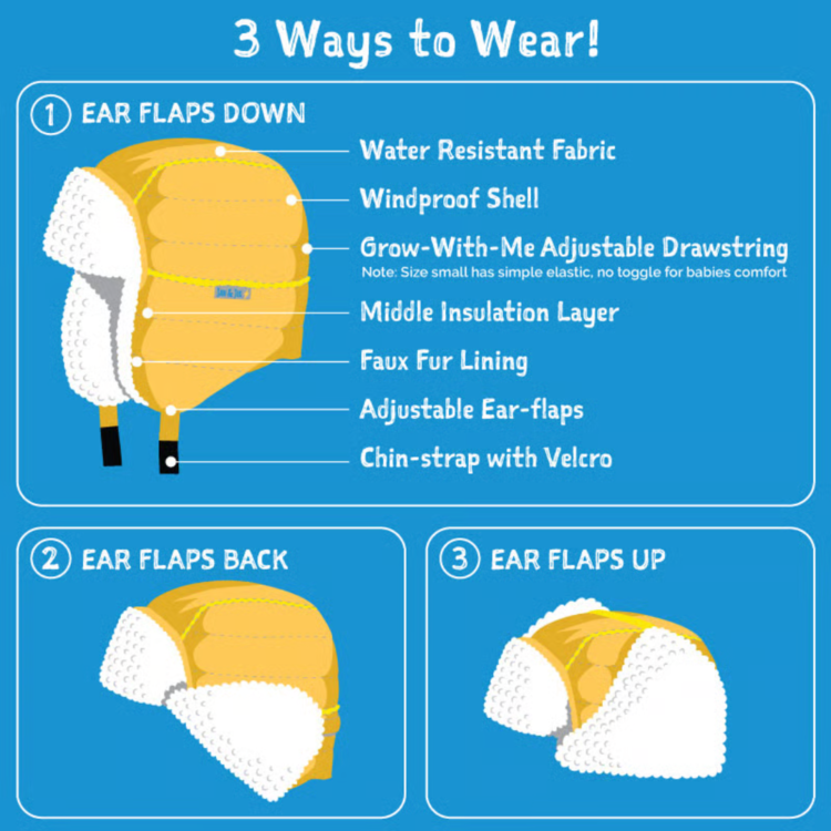 Jan & Jul Jan & Jul Toasty-Dry Trapper Hat Heather Grey