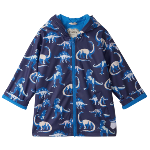 Hatley Colour Changing Painted Dino Raincoat