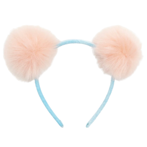 Hatley Fluffy Pink Pom Poms Headband