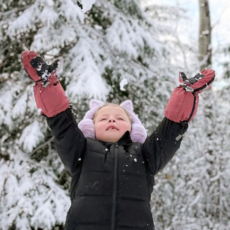 Stonz Stonz Youth Mitts Dusty Rose/Grey