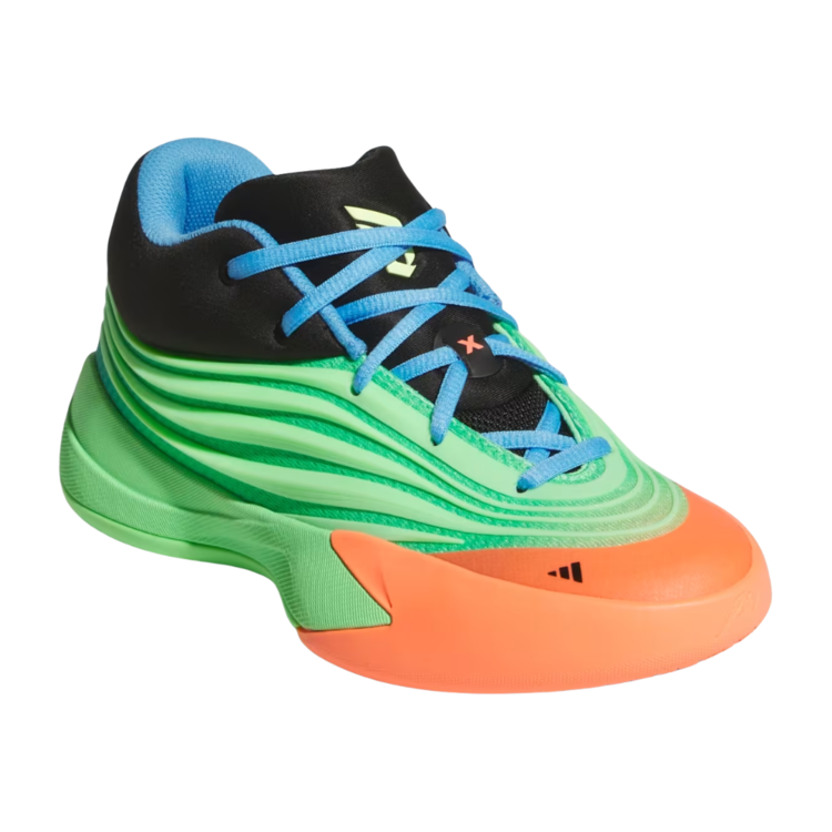 Adidas Adidas Dame X J Lime Burst/Signal Coral/Blue Burst