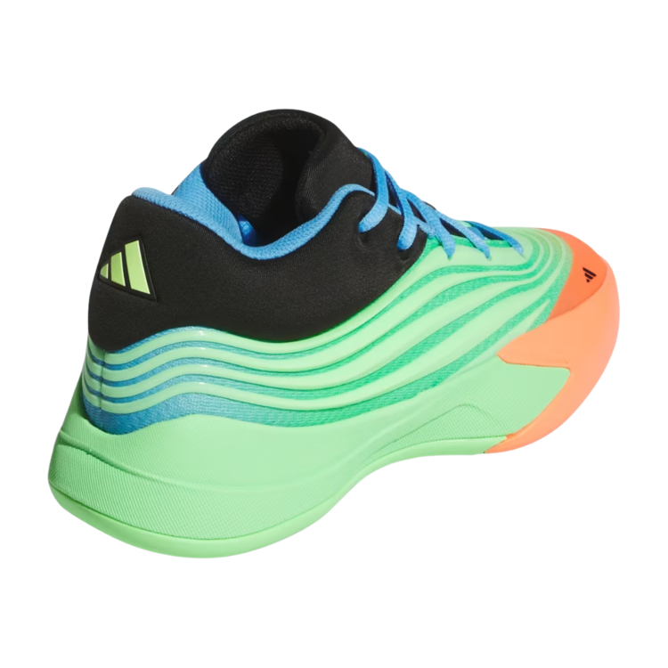Adidas Adidas Dame X J Lime Burst/Signal Coral/Blue Burst