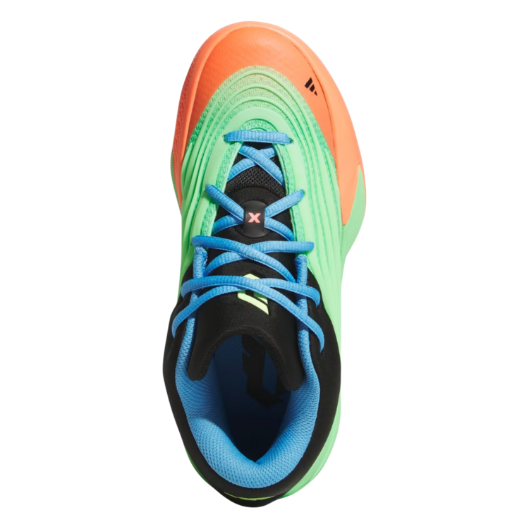 Adidas Adidas Dame X J Lime Burst/Signal Coral/Blue Burst
