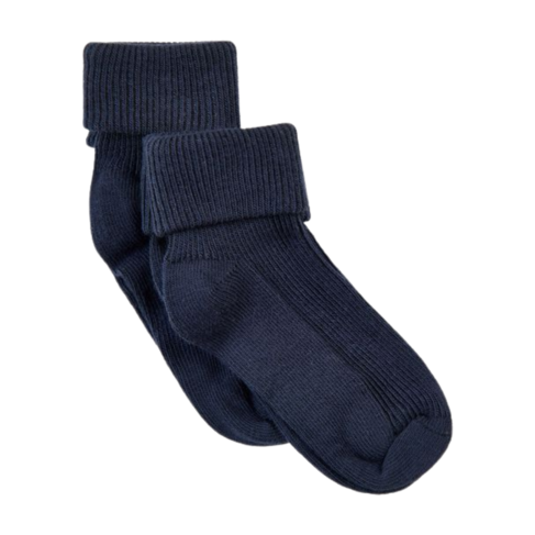 Minymo Baby Ribbed w Fold (2PK) Navy