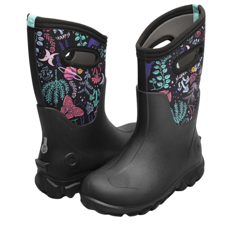 Bogs Bogs Classic Seamless Cosmic Forest Black Multi