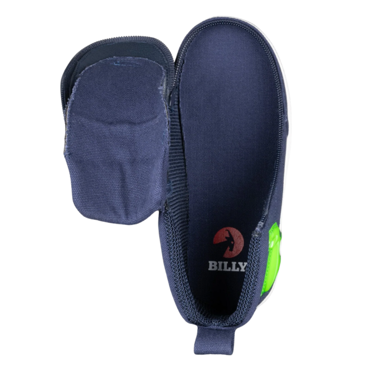 Billy Footwear Billy WDR Classic High Navy/Green Light Up