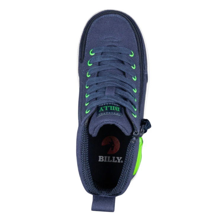 Billy Footwear Billy WDR Classic High Navy/Green Light Up