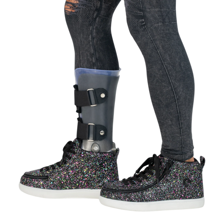 Billy Footwear Billy Classic WDR II High Black Multi Glitter