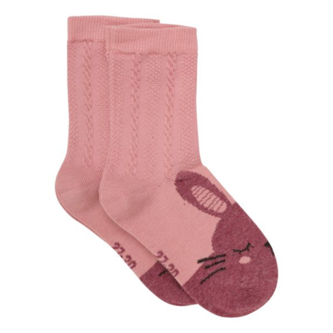 Minymo Baby Sock (2PK) Ash Rose