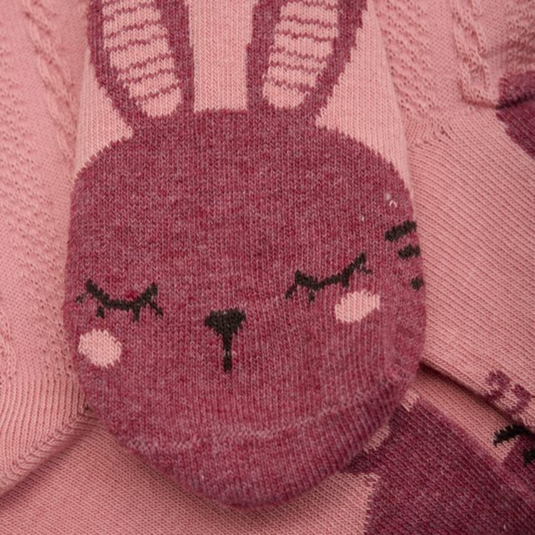 Minymo Minymo Baby Sock (2PK) Ash Rose