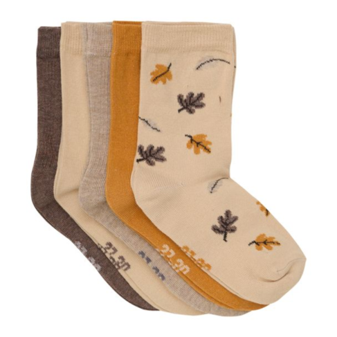 Minymo Pattern Sock (5PK) Silver Mink