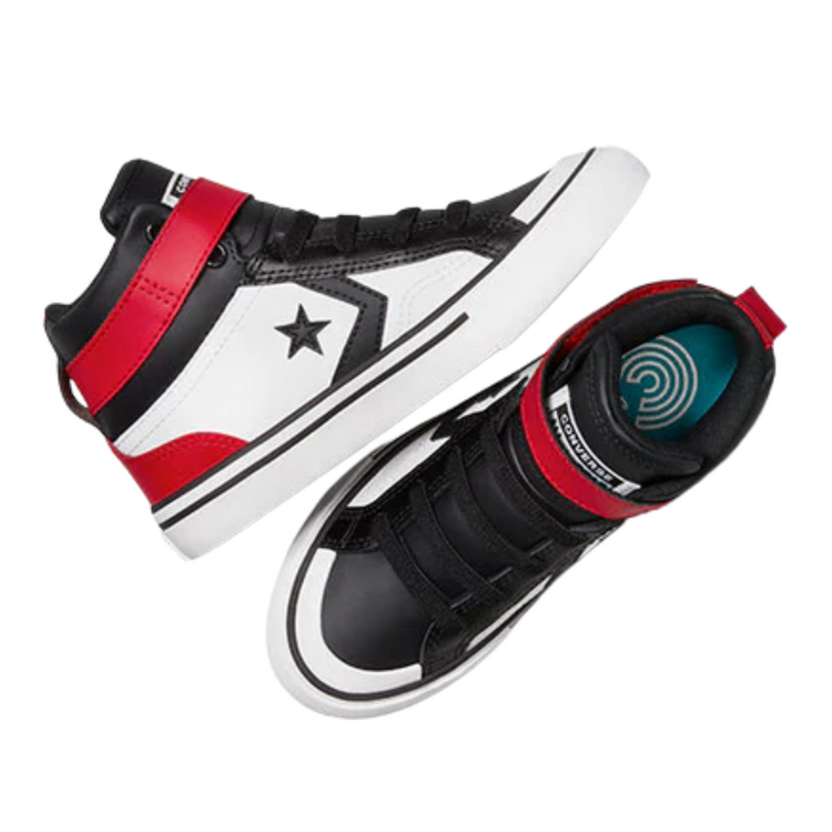 Converse Converse Kids Pro Blaze Strap High Top Black/Wht/Red