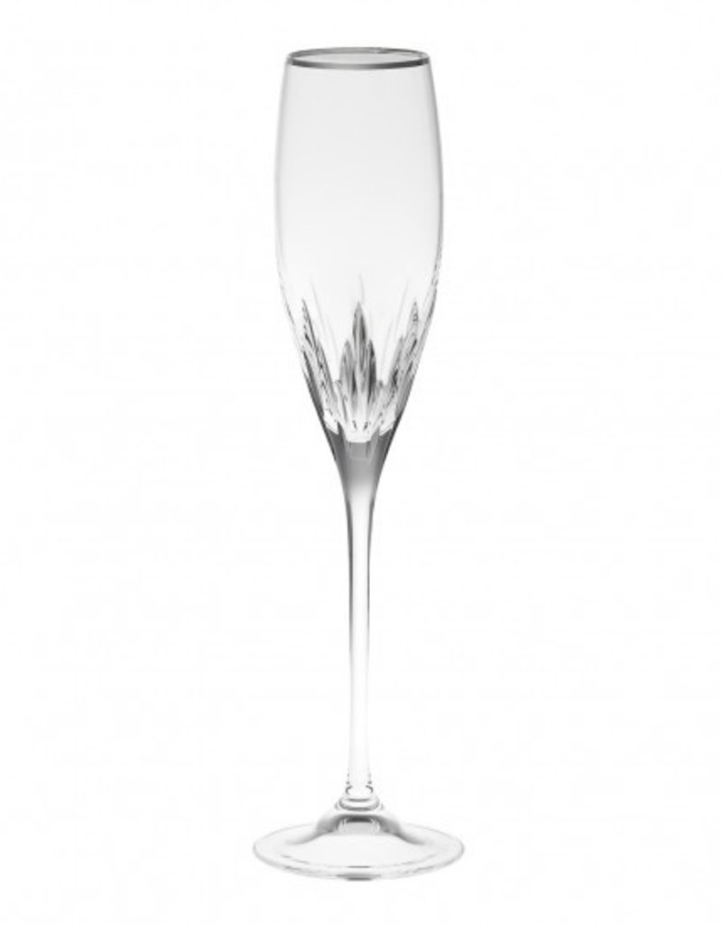 Vera For Wedgwood Sse Champagne Flute Platinum Rim Vera For Wedgwood Sse Champagne Flute Platinum Rim